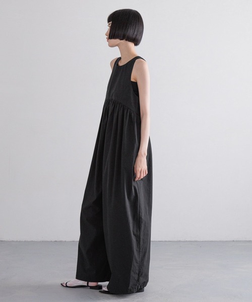 セール】ボリュームオールインワンノースリーブ 289085（つなぎ