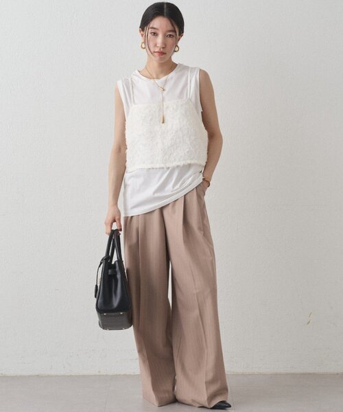 セール】2タックワイドパンツ（スラックス）｜LOUNGEDRESS（ラウンジ