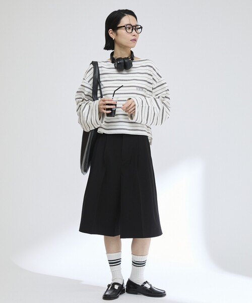 Firsthand(ファーストハンド)の「MA Firsthand/マ ファーストハンド BASQUE BORDER CROP PO / バスクボーダー クロップ プルオーバー(Tシャツ/カットソー・レディース・サックスブルー/ホワイト/ネイビー・FREE)」の20枚目の写真