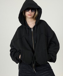 CIASU（シアス）の「ヴィンテージジップアップパーカー（Tシャツ/カットソー）」