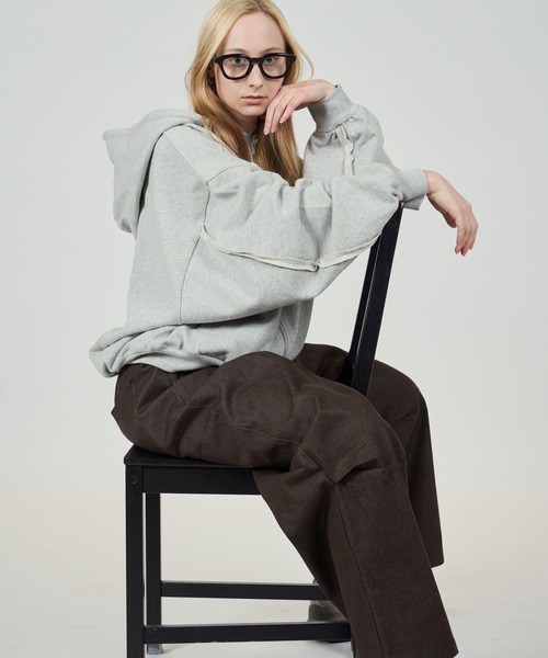 CIASU（シアス）の「ヴィンテージジップアップパーカー（Tシャツ/カットソー・メンズ・グレー/ブラック・MEDIUM/LARGE）」の19枚目の写真