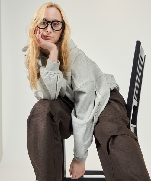 CIASU（シアス）の「ヴィンテージジップアップパーカー（Tシャツ/カットソー・メンズ・グレー/ブラック・MEDIUM/LARGE）」の17枚目の写真