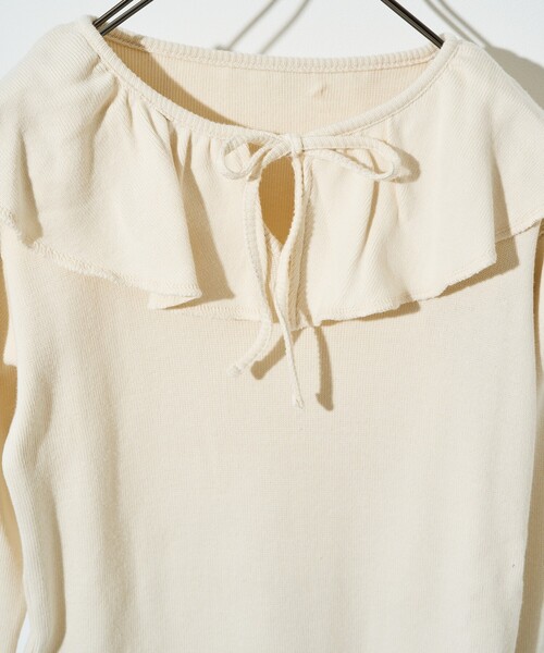 FREAK'S STORE（フリークスストア）の「アーミーフライス フリルロンT（Tシャツ/カットソー・レディース・チャコールグレー/グレー/オフホワイト・ﾌﾘ-）」の13枚目の写真