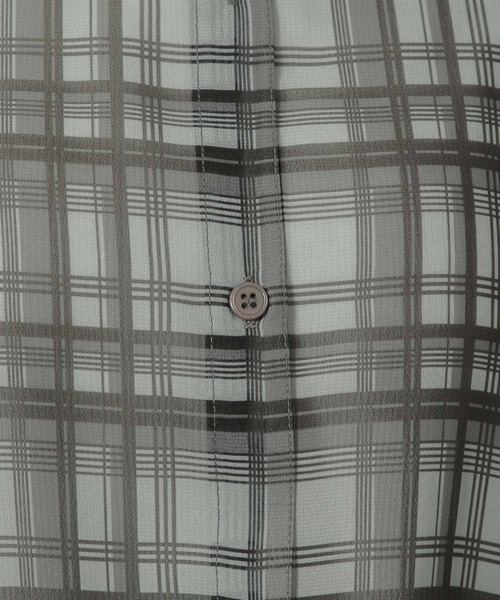 LAKOLE（ラコレ）の「シアーチェックシャツ / 321614（シャツ/ブラウス・レディース・チャコールグレー/ブルー/ベージュ・FREE）」の22枚目の写真