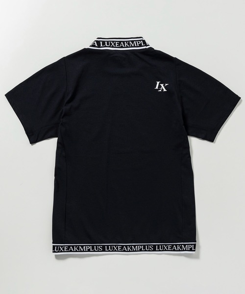 LUXEAKMPLUS(リュクスエイケイエムプラス)の「LUXEAKMPLUS(リュクスエイケイエムプラス)ゴルフ カラーロゴ 半袖モックネックTシャツ(吸湿 / UVカット / 遮熱)(Tシャツ/カットソー・メンズ・ブラック/カーキ/ホワイト・S/M/L/XL/XXL)」の20枚目の写真