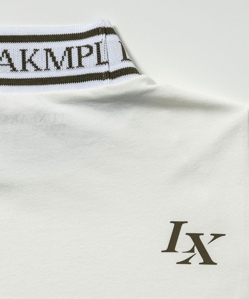 LUXEAKMPLUS(リュクスエイケイエムプラス)の「LUXEAKMPLUS(リュクスエイケイエムプラス)ゴルフ カラーロゴ 半袖モックネックTシャツ(吸湿 / UVカット / 遮熱)(Tシャツ/カットソー・メンズ・ブラック/カーキ/ホワイト・S/M/L/XL/XXL)」の18枚目の写真