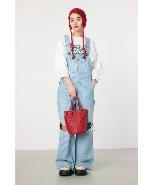 RODEO CROWNS WIDE BOWL（ロデオクラウンズワイドボウル）の「ファイヤーモチーフ バケツバッグ（ショルダーバッグ・レディース・ブラック/ブルー系その他3/レッド・FREE）」の10枚目の写真