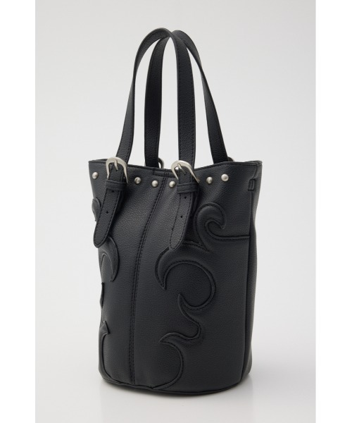 RODEO CROWNS WIDE BOWL（ロデオクラウンズワイドボウル）の「ファイヤーモチーフ バケツバッグ（ショルダーバッグ・レディース・ブラック/ブルー系その他3/レッド・FREE）」の13枚目の写真