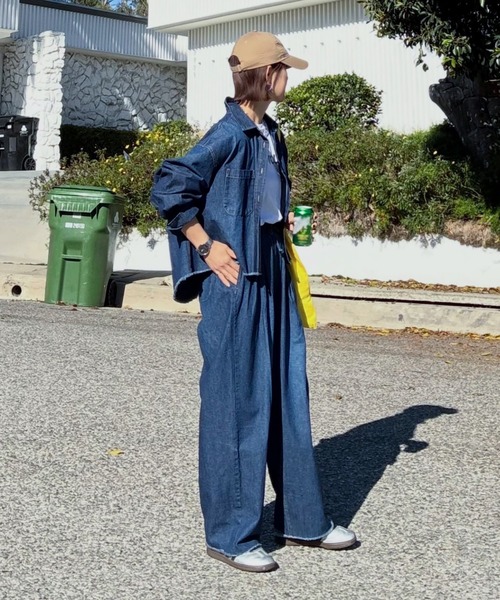 notch.(ノッチ)の「【 notch. by KR 】タックボリュームデニムパンツ(デニムパンツ・レディース・ブルー/ネイビー/ダークネイビー・M/TM)」の21枚目の写真