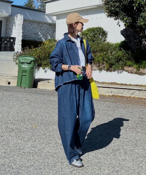 notch.(ノッチ)の「【 notch. by KR 】タックボリュームデニムパンツ(デニムパンツ・レディース・ブルー/ネイビー/ダークネイビー・M/TM)」の22枚目の写真