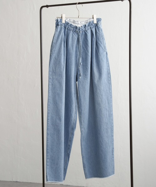 notch.(ノッチ)の「【 notch. by KR 】タックボリュームデニムパンツ(デニムパンツ・レディース・ブルー/ネイビー/ダークネイビー・M/TM)」の8枚目の写真