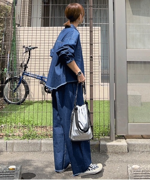 notch.(ノッチ)の「【 notch. by KR 】タックボリュームデニムパンツ(デニムパンツ・レディース・ブルー/ネイビー/ダークネイビー・M/TM)」の19枚目の写真