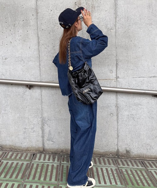 notch.(ノッチ)の「【 notch. by KR 】タックボリュームデニムパンツ(デニムパンツ・レディース・ブルー/ネイビー/ダークネイビー・M/TM)」の20枚目の写真