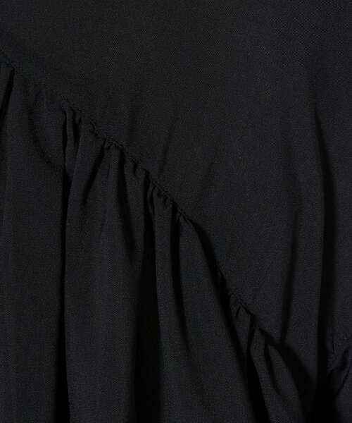 BEARDSLEY（ビアズリー）の「シアーギャザーチュニック（シャツ/ブラウス・レディース・ブラック/ブルー・FREE）」の11枚目の写真