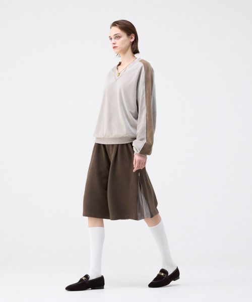 soerte（ソエルテ）の「Side zip sweat half pants / サイドジップスウェットハーフパンツ（その他パンツ・メンズ・ブラウン/グレー/ブラック・1/3/2）」の6枚目の写真