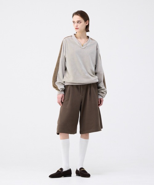 soerte（ソエルテ）の「Side zip sweat half pants / サイドジップスウェットハーフパンツ（その他パンツ・メンズ・ブラウン/グレー/ブラック・1/3/2）」の7枚目の写真