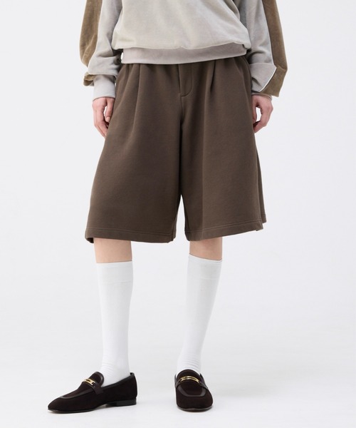 soerte（ソエルテ）の「Side zip sweat half pants / サイドジップスウェットハーフパンツ（その他パンツ・メンズ・ブラウン/グレー/ブラック・1/3/2）」の5枚目の写真