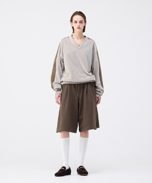 パンツ Sculptor Sweat Half pants MUSINSA | SCULPTOR Bad Seed Sweat Half-pants White Melange
