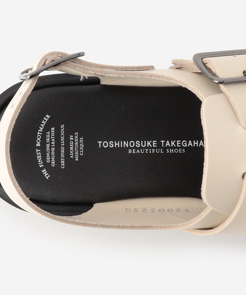 BEAUTIFUL SHOES(ビューティフルシューズ)の「BEAUTIFUL SHOES | オープントゥ サンダル WOMEN(サンダル・レディース・オフホワイト/ブラック・23/23.5/24)」の8枚目の写真