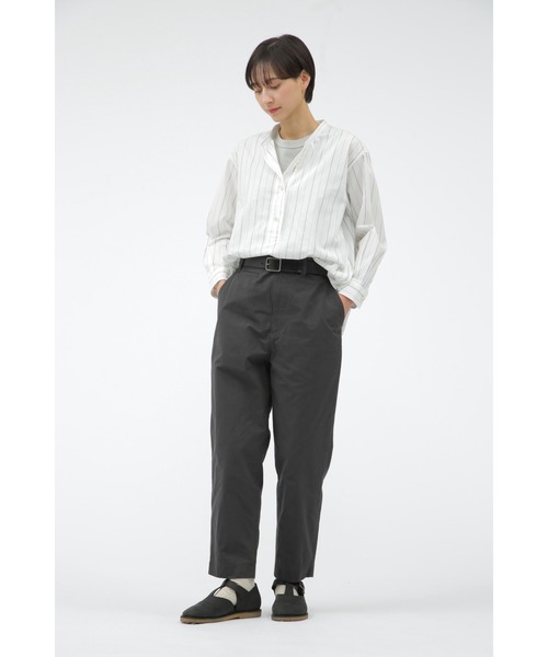 MHL.(エムエイチエル)の「GRAPHIC COTTON STRIPE(シャツ/ブラウス・レディース・ホワイト・1)」の2枚目の写真