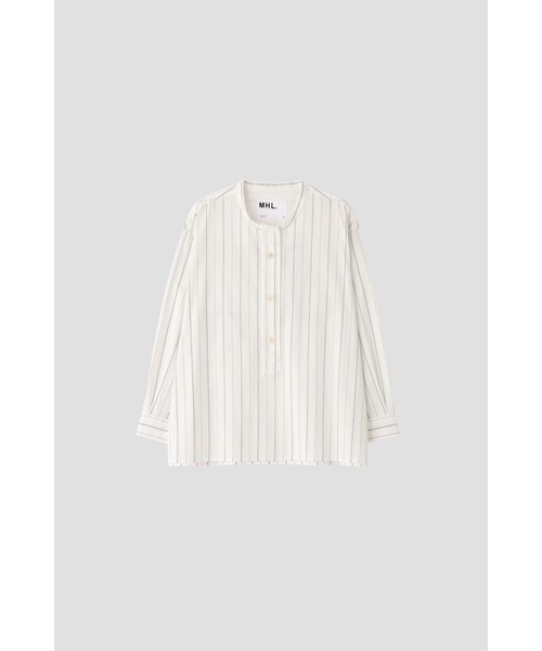 MHL.(エムエイチエル)の「GRAPHIC COTTON STRIPE(シャツ/ブラウス・レディース・ホワイト・1)」の5枚目の写真