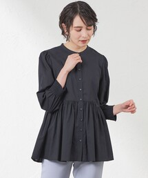 amaca（アマカ）の「先染めドビーブラウス（シャツ/ブラウス）」