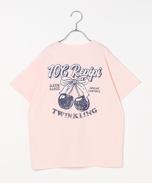 10C REPIPI（ジューシーレピピ）の「【10C REPIPI】チョベリグルーズT（Tシャツ/カットソー・キッズ・サックスブルー/ブラック/ホワイト/グレー/ピンク・130cm/120cm/110cm）」の5枚目の写真