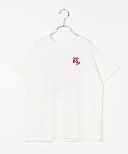 10C REPIPI（ジューシーレピピ）の「【10C REPIPI】チョベリグルーズT（Tシャツ/カットソー・キッズ・サックスブルー/ブラック/ホワイト/グレー/ピンク・130cm/120cm/110cm）」の8枚目の写真