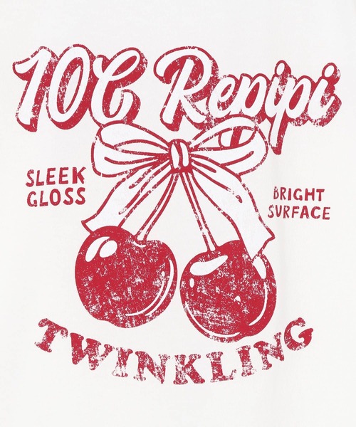 10C REPIPI（ジューシーレピピ）の「【10C REPIPI】チョベリグルーズT（Tシャツ/カットソー・キッズ・サックスブルー/ブラック/ホワイト/グレー/ピンク・130cm/120cm/110cm）」の15枚目の写真