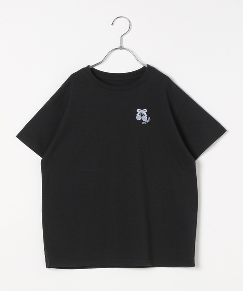 10C REPIPI（ジューシーレピピ）の「【10C REPIPI】チョベリグルーズT（Tシャツ/カットソー・キッズ・サックスブルー/ブラック/ホワイト/グレー/ピンク・130cm/120cm/110cm）」の16枚目の写真