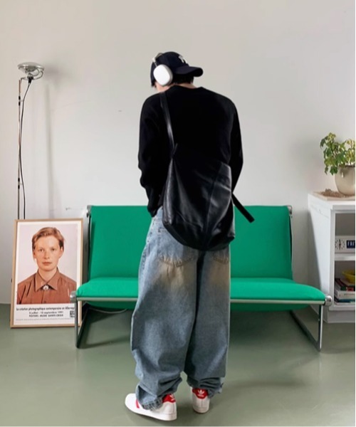 NOWLE(ノウル)の「【NOWLE】ヴィンテージライク ワイドデニムパンツ(デニムパンツ・メンズ・ライトブルー・MEDIUM/LARGE/X-LARGE)」の19枚目の写真