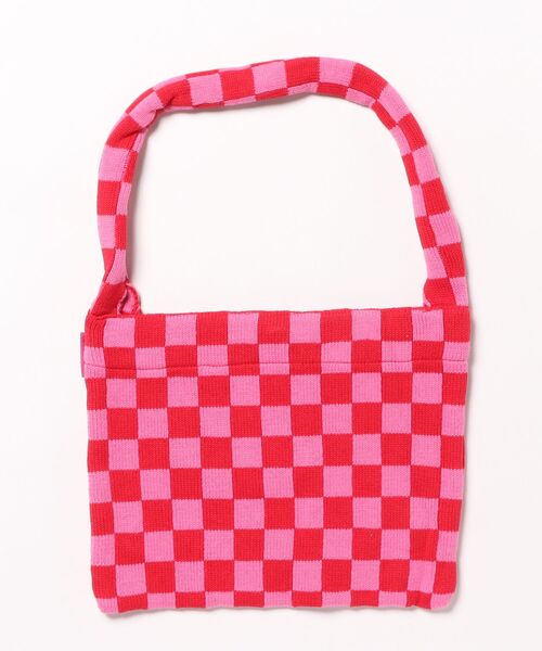 September(セプテンバー)の「《SEPTEMBER(セプテンバー)》knit bag(ショルダーバッグ・レディース・レッド系/グリーン系その他・FREE)」の2枚目の写真