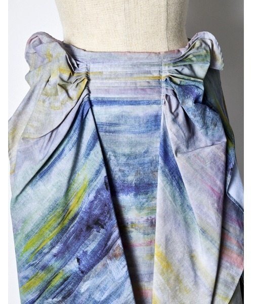 RUMCHE(ラムシェ)の「"SEIUN" Original Paint Ruffle Skirt / "SEIUN" オリジナルペイントラッフルスカート(スカート・レディース・ブルー系その他・FREE)」の5枚目の写真