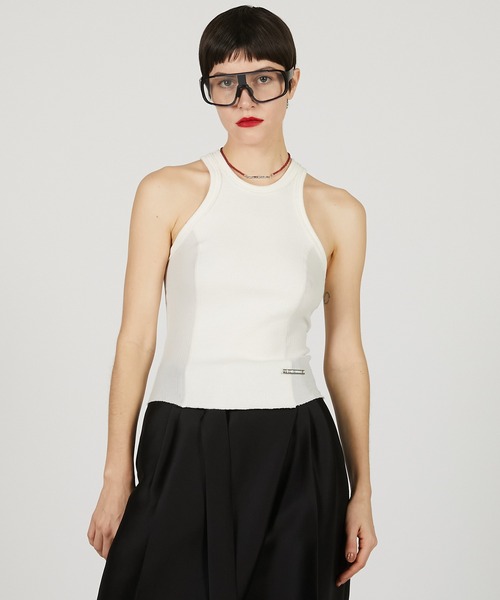 PRANK PROJECT（プランクプロジェクト）の「サイドシアーダブルフェイスタンク / Side Sheer Double Face Tank（タンクトップ・レディース・ホワイト/ブラック・FREE）」の9枚目の写真