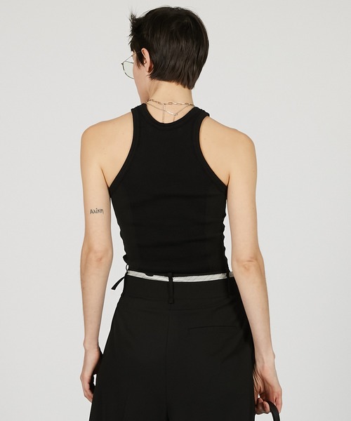 PRANK PROJECT（プランクプロジェクト）の「サイドシアーダブルフェイスタンク / Side Sheer Double Face Tank（タンクトップ・レディース・ホワイト/ブラック・FREE）」の11枚目の写真