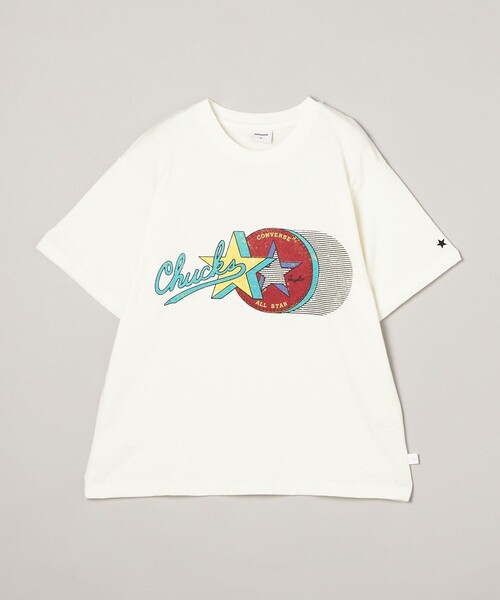 CONVERSE（コンバース）の「CONVERSE スラブ天竺半袖Tシャツ（Tシャツ/カットソー・レディース・オフホワイト/レッド・FREE）」の16枚目の写真