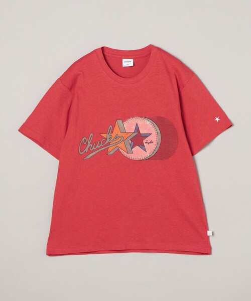 CONVERSE（コンバース）の「CONVERSE スラブ天竺半袖Tシャツ（Tシャツ/カットソー・レディース・オフホワイト/レッド・FREE）」の18枚目の写真
