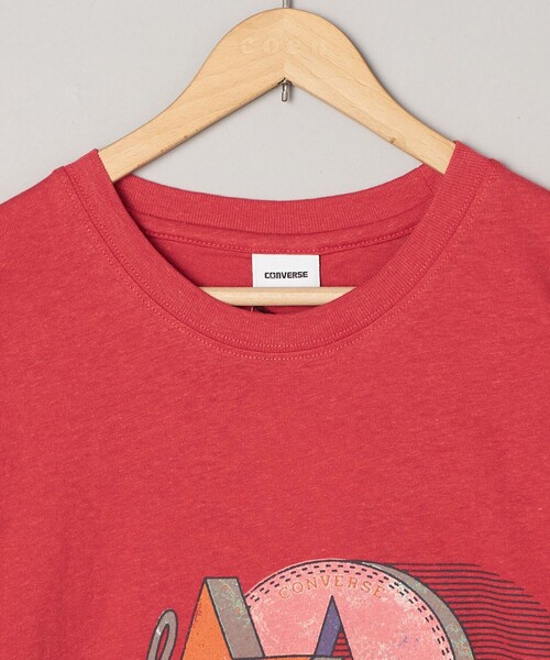 CONVERSE（コンバース）の「CONVERSE スラブ天竺半袖Tシャツ（Tシャツ/カットソー・レディース・オフホワイト/レッド・FREE）」の20枚目の写真
