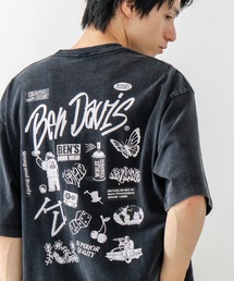 【BEN DAVIS/ベンデイビス】パウダーブリーチ加工 Tシャツ 半袖 クルーネック オーバーサイズ