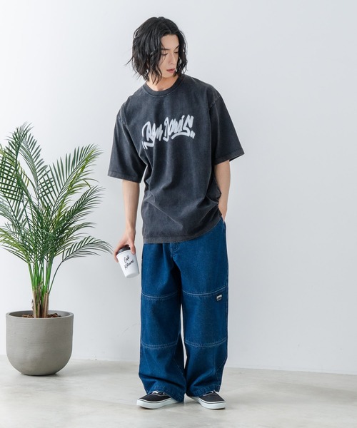 BEN DAVIS(ベンデイビス)の「【BEN DAVIS/ベンデイビス】パウダーブリーチ加工 Tシャツ 半袖 クルーネック オーバーサイズ(Tシャツ/カットソー・メンズ・ブラック系その他2/グリーン系その他/ブルー系その他2/ブラック系その他/ブラック系その他3/ブラウン系その他3/ブラック系その他4・X-LARGE/MEDIUM/LARGE/SMALL)」の16枚目の写真
