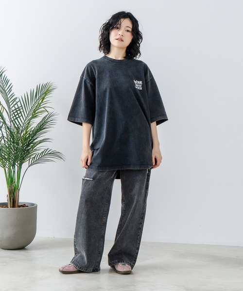 BEN DAVIS(ベンデイビス)の「【BEN DAVIS/ベンデイビス】パウダーブリーチ加工 Tシャツ 半袖 クルーネック オーバーサイズ(Tシャツ/カットソー・メンズ・ブラック系その他2/グリーン系その他/ブルー系その他2/ブラック系その他/ブラック系その他3/ブラウン系その他3/ブラック系その他4・X-LARGE/MEDIUM/LARGE/SMALL)」の8枚目の写真