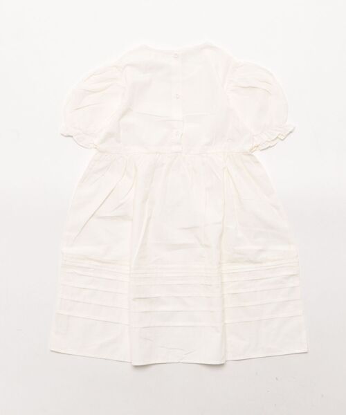 aimoha（アイモハ）の「【aimoha-KIDS-】ボリュームスリーブワンピース (SS)（ワンピース・キッズ・オフホワイト/グリーン・100/110/120/130/140）」の3枚目の写真