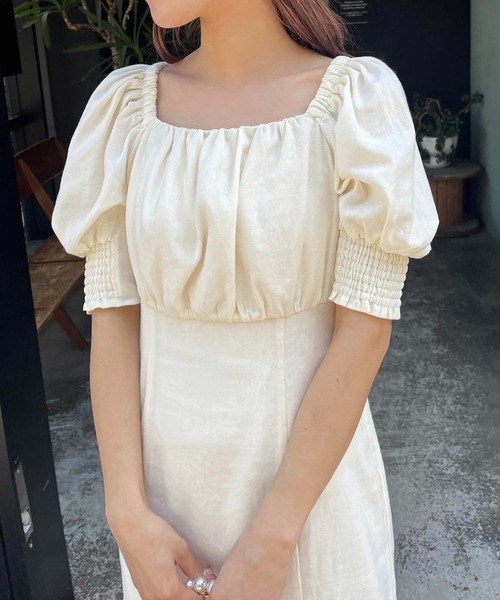 one after another NICE CLAUP（ワンアフターアナザーナイスクラップ）の「バックリボンワンピース/WEB限定アイテム/リバイバル/WEB限定商品（ワンピース・レディース・アイボリー/ブラック/ブラック系その他/ブラウン/ラベンダー・FREE）」の8枚目の写真