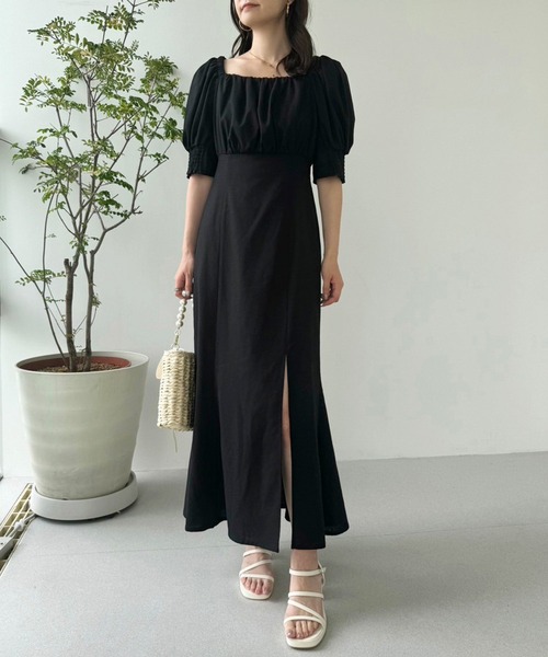 one after another NICE CLAUP（ワンアフターアナザーナイスクラップ）の「バックリボンワンピース/WEB限定アイテム/リバイバル/WEB限定商品（ワンピース・レディース・アイボリー/ブラック/ブラック系その他/ブラウン/ラベンダー・FREE）」の11枚目の写真