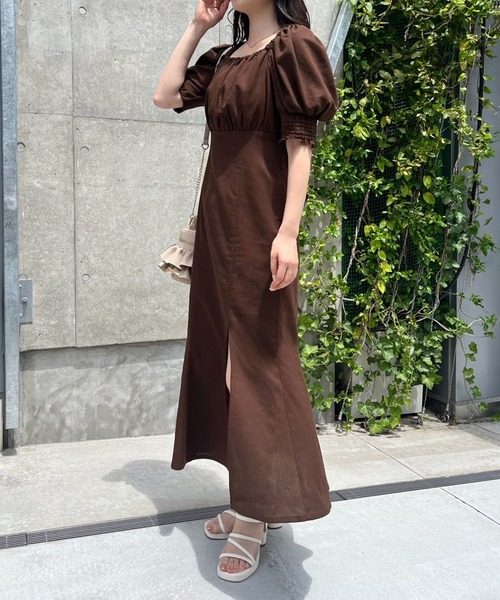 one after another NICE CLAUP（ワンアフターアナザーナイスクラップ）の「バックリボンワンピース/WEB限定アイテム/リバイバル/WEB限定商品（ワンピース・レディース・アイボリー/ブラック/ブラック系その他/ブラウン/ラベンダー・FREE）」の18枚目の写真