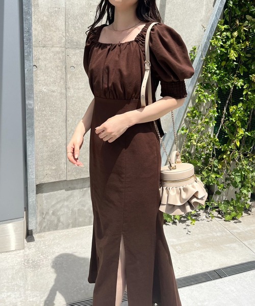 one after another NICE CLAUP（ワンアフターアナザーナイスクラップ）の「バックリボンワンピース/WEB限定アイテム/リバイバル/WEB限定商品（ワンピース・レディース・アイボリー/ブラック/ブラック系その他/ブラウン/ラベンダー・FREE）」の19枚目の写真