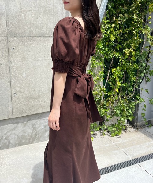 one after another NICE CLAUP（ワンアフターアナザーナイスクラップ）の「バックリボンワンピース/WEB限定アイテム/リバイバル/WEB限定商品（ワンピース・レディース・アイボリー/ブラック/ブラック系その他/ブラウン/ラベンダー・FREE）」の20枚目の写真