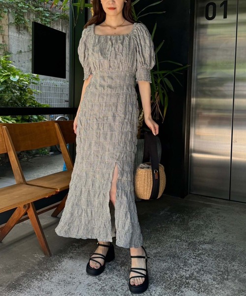 one after another NICE CLAUP（ワンアフターアナザーナイスクラップ）の「バックリボンワンピース/WEB限定アイテム/リバイバル/WEB限定商品（ワンピース・レディース・アイボリー/ブラック/ブラック系その他/ブラウン/ラベンダー・FREE）」の21枚目の写真