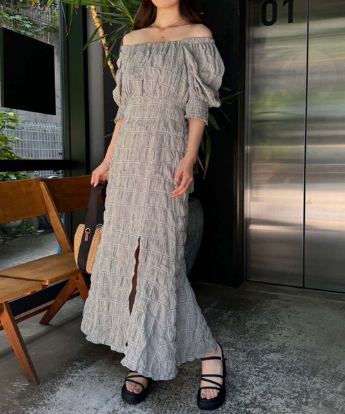 one after another NICE CLAUP（ワンアフターアナザーナイスクラップ）の「バックリボンワンピース/WEB限定アイテム/リバイバル/WEB限定商品（ワンピース・レディース・アイボリー/ブラック/ブラック系その他/ブラウン/ラベンダー・FREE）」の22枚目の写真