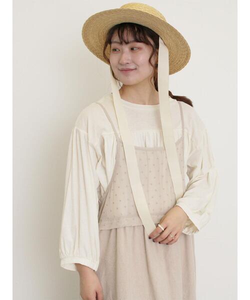 Samansa Mos2（サマンサ モスモス）の「【ゆべし×Samansa Mos2】インナー付キャミワンピース（ワンピース・レディース・ベージュ/キナリ/ブラック・F）」の13枚目の写真